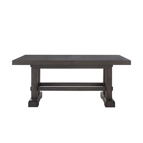 Steve Silver Furniture Napa 9PC Dining Table Set, 72"-108" Expandable, 8 Chairs, Brown